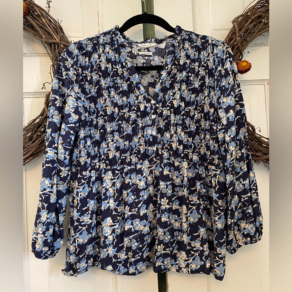 Southern Cotton Floral Blouse Women's Size M
